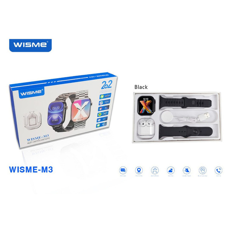 ساعت هوشمند ۴۹ میلی متری ویسمی مدل WISME-M3 به همراه ایرپاد