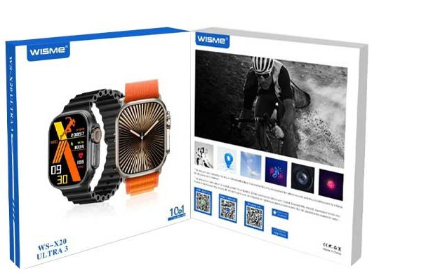 ساعت هوشمند ویسمی مدل WS-X20 ULTRA 3 همراه با ۱۰ بند شیک و جذاب
