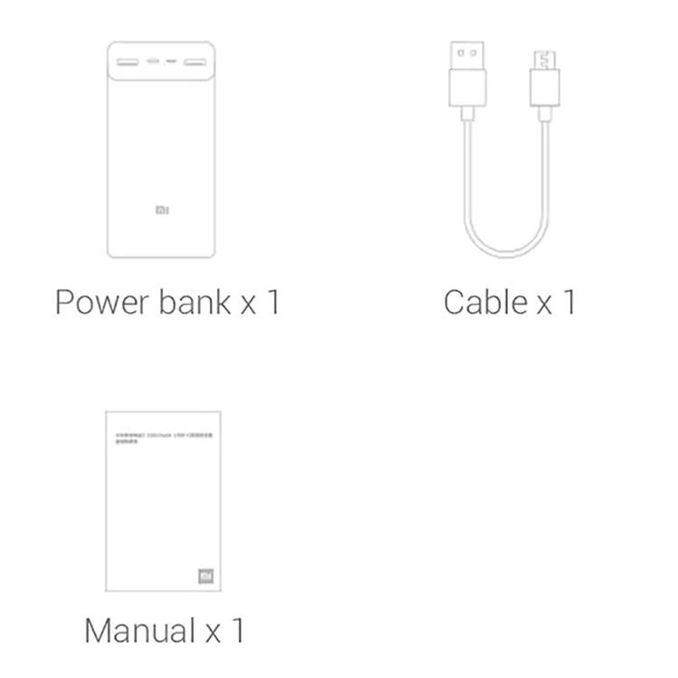 پاوربانک شیائومی اصل مدل Mi PB3018ZM ظرفیت 30000 میلی آمپر +آداپتور اورجینال هدیه رایگان+ یکسال گارانتی