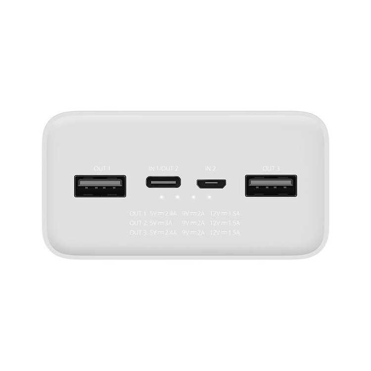 پاوربانک شیائومی اصل مدل Mi PB3018ZM ظرفیت 30000 میلی آمپر +آداپتور اورجینال هدیه رایگان+یکسال گارانتی