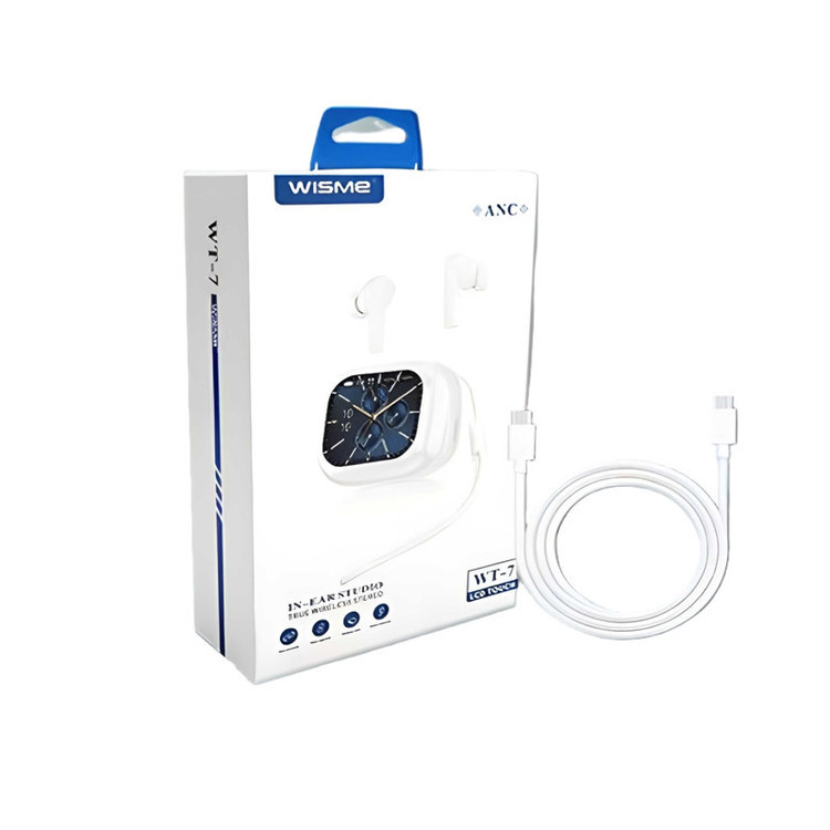 ایرپاد بلوتوثی ویسمی مدل WT7 + آداپتور اورجینال ۱ آمپر