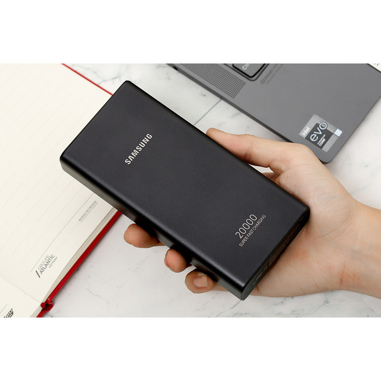 پاوربانک 25 وات سامسونگ مدل EB-P5300 ظرفیت 20000 میلیآمپرساعت + یکسال گارانتی +کابل میکرو یک متری هدیه رایگان