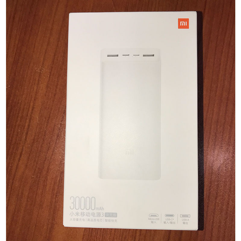 پاوربانک شیائومی اصل مدل Mi PB3018ZM ظرفیت 30000 میلی آمپر_رنگ مشکی