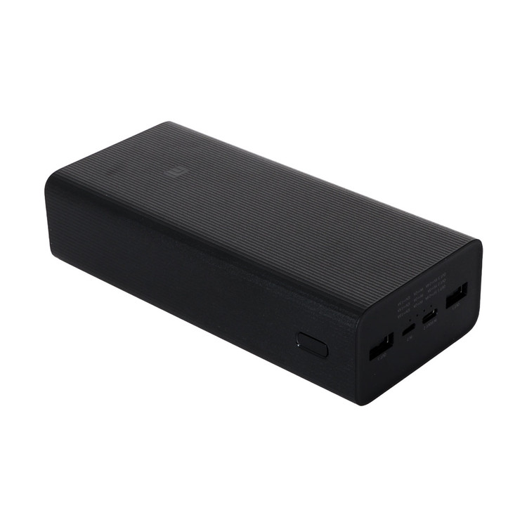 پاوربانک شیائومی نسخه گلوبال اصل مدل Mi PB3018ZM ظرفیت 30000 میلی آمپر +(رنگ مشکی کبریتی)+ شش ماه گارانتی شرکتی