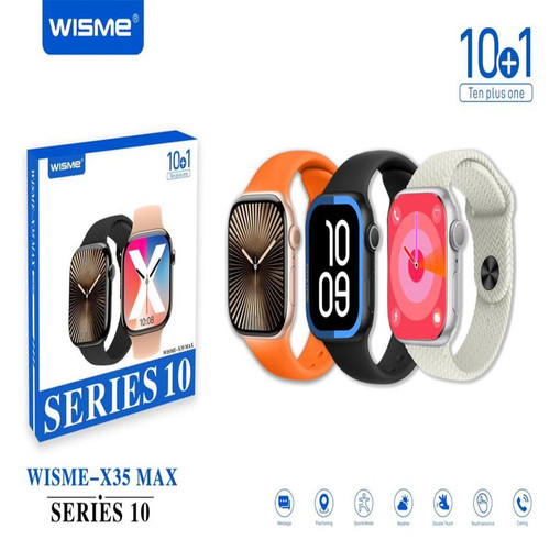 ساعت هوشمند 49 میلی متر wisme مدل x35 max با همراه با 10بند