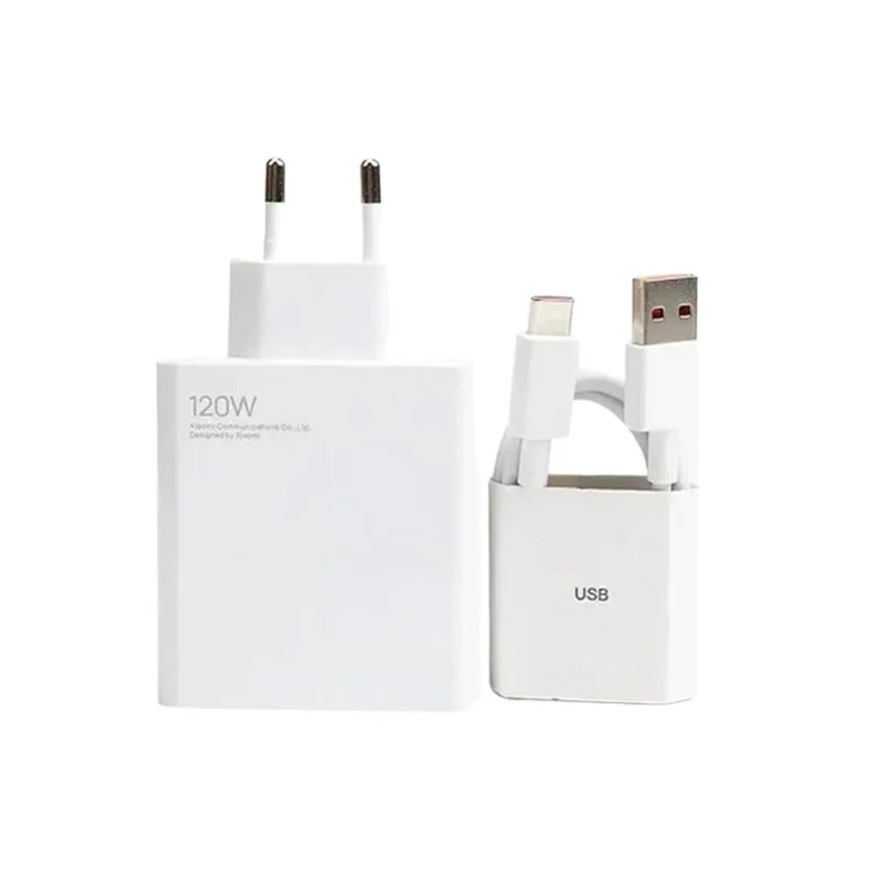 شارژر شیائومی مدل MDY-13-EE توان 120 وات دو پین همراه با کابل
