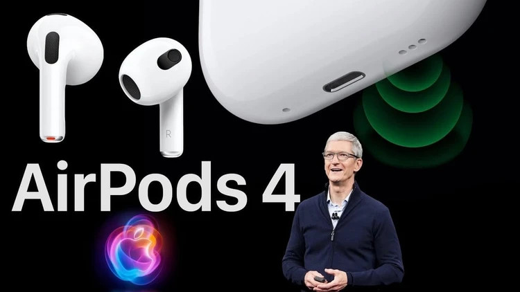 ایرپاد بلوتوثی طرح اپل Airpods 4