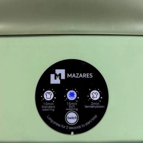 ماشین لباسشویی ماسفرتی(مینی واش) مازارس مدل wm-11 Mazares